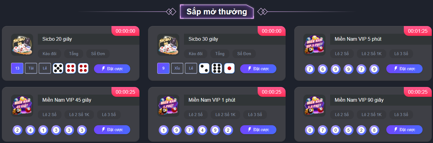 sảnh game hot